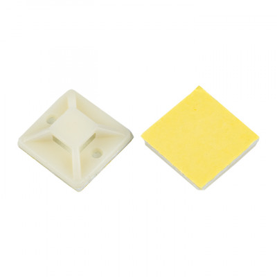 Фотография Площадка самоклеящаяся (30х30мм.) белая (100шт.) EKF PROxima, артикул plc-30x30