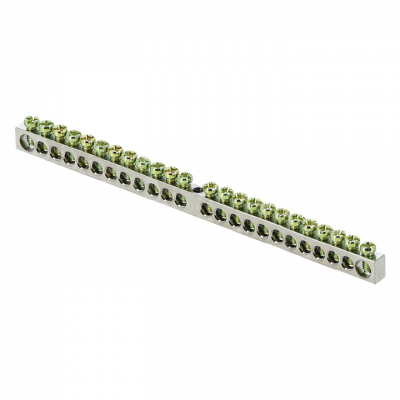 Фотография Шина PEN ноль-земля (6x9мм) 24 отв. цинк крепеж по центру EKF PROxima, артикул sn1-63-24