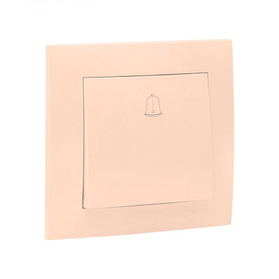 Фотография Валенсия кнопка звонка 10А кремовая EKF PROxima, артикул EWV10-026-20