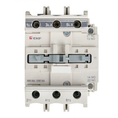 Фотография Контактор КМЭ малогабаритный 80А 220В NO+NC EKF PROxima, артикул ctr-s-80-220