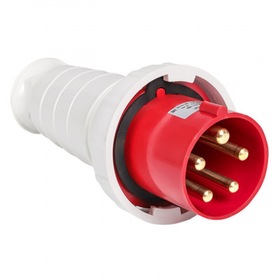 Фотография Вилка переносная 045 3Р+РЕ+N 125А 380В IP67 EKF PROxima, артикул ps-045-125-380