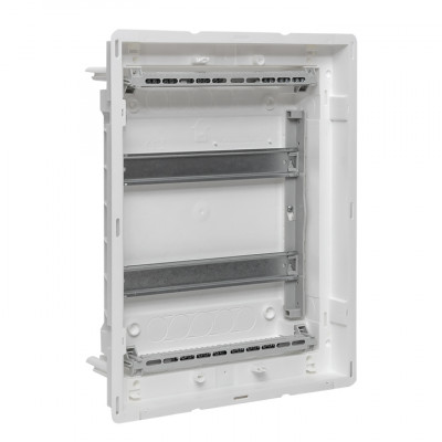 Фотография Основание силового щита Nova (с DIN-рейками) 24 модулей IP40 EKF PROxima, артикул nv-pbase-24