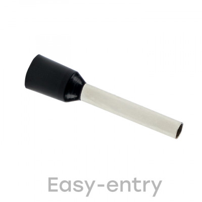 Фотография Наконечник штыревой втулочный изолированный  НШвИ 1,5-12 (50шт.) EKF PROxima, артикул nhvi-1.5-12