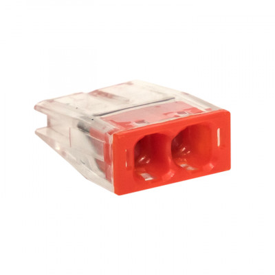 Фотография Строительно-монтажная клемма СМК 2273-242 (с пастой) 2 отверстия 0,5-2.5мм2 (100шт.) EKF PROxima, артикул plc-smk-2273-242