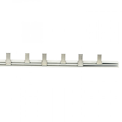 Фотография Шина соединительная типа PIN для 2-ф нагр. 100А (36x27мм) EKF PROxima, артикул pin-02-100m