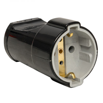 Фотография Штепсельное гнездо с/з черное 16А 250 В EKF Proxima EKF, артикул ASG16-30-r