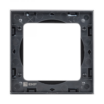 Фотография Стокгольм Рамка 1-местная металлическая черная  EKF PROxima, артикул EZM-G-302-10