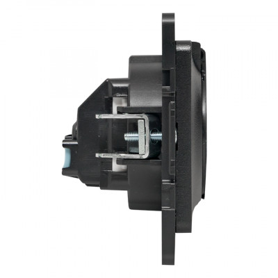 Фотография Стокгольм Механизм Розетки 1-местной с/з 16А черный с крышкой и защ. штор. IP44 EKF PROxima, артикул EZR16-028-10-44