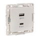 Фотография Стокгольм Механизм Розетки с 2USB type-A + type-C белый  EKF PROxima, артикул EYR-2USB-type-C