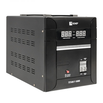 Фотография Стабилизатор напряжения напольный TITAN F-10000 EKF PROxima, артикул stab-f-10000