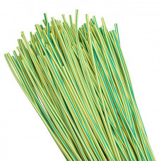 Термоусаживаемая трубка ТУТ нг 2/1 желто-зеленая в отрезках по 1м EKF PROxima