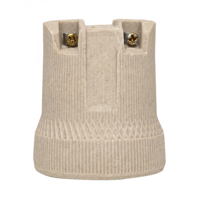 Фотография Патрон керамический E27 индивидуальный  пакет  EKF, артикул LHCe-E27-p