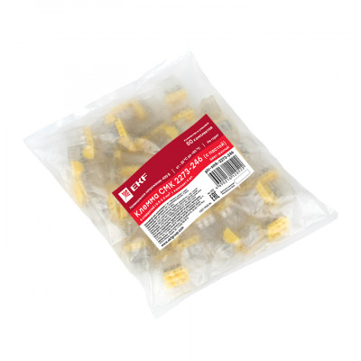 Фотография Строительно-монтажная клемма СМК 2273-246 (с пастой) 6 отверстий 0,5-2.5мм2 (50шт.) EKF PROxima, артикул plc-smk-2273-246