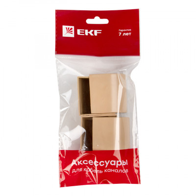 Фотография Заглушка (40х25) (4 шт) светлое дерево EKF-Plast, артикул ecl-40-25x4