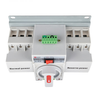 Фотография Устройство АВР МCB 20А (C) 3Р 400В EKF PROxima, артикул ats-mcb-20c-3p-pro