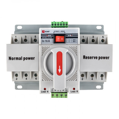 Фотография Устройство АВР МCB 16А (C) 3Р 400В EKF PROxima, артикул ats-mcb-16c-3p-pro