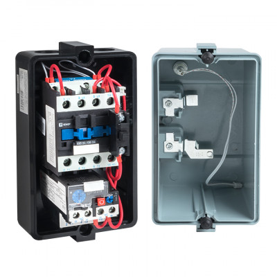 Фотография Пускатель в корпусе IP65 КМЭ 25А 400В с РТЭ и индикатором EKF PROxima, артикул ctrp-r-25-400v-led