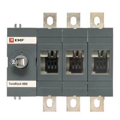 Фотография Рубильник   400A 3P без рукоятки управления TwinBlock EKF PROxima, артикул tb-s-400-3p