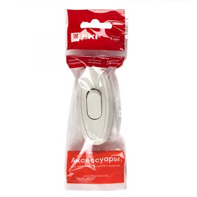 Фотография Переключатель бра бел. 6А 250В EKF PROxima, артикул APB6-10