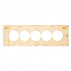 Шаблон для подрозетников c 5 отв. диам. 68 мм EKF Expert