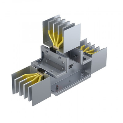 Фотография Секция Т-образная вертикальная 400 А IP55 AL 3L+N+PE(КОРПУС), артикул HPA04TV45