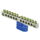 Фотография Шина 0 N (6x9мм) 12 отв. цинк синий угловой изолятор EKF PROxima, артикул sn1-63-12-1