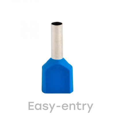 Фотография Наконечник штыревой втулочный изолированный НШвИ(2)  2,5-10 (50шт.) EKF PROxima, артикул nhvi2-2.5-10