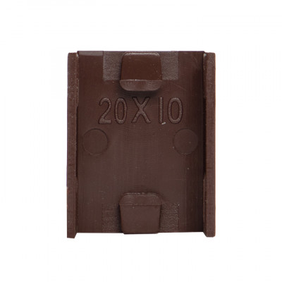 Фотография Соединитель (20х10) (4 шт) темное дерево EKF-Plast, артикул cond-20-10x4