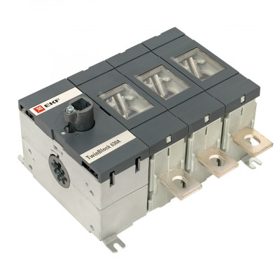 Фотография Рубильник   630A 3P без рукоятки управления TwinBlock EKF PROxima, артикул tb-s-630-3p