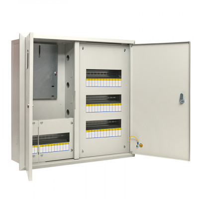 Фотография Щит учетно-распред. встраиваемый ЩУРв 3/48 двухдверный (620х660х165) IP31 EKF PROxima, артикул mb13-3/48-2