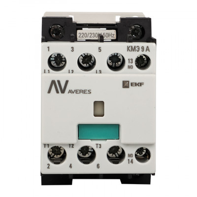 Фотография Контактор КМЭ 9А 1NO 230В АС EKF AVERES, артикул ctr-s-9-10-230-av