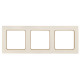 Фотография Стокгольм Рамка 3-местная белая с линией цвета шампань EKF PROxima, артикул EAM-G-302-20