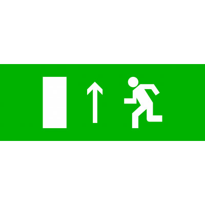Фотография Пиктограмма Направление прямо 320х120мм (для EXIT, SAFEWAY-40) EKF, артикул pkal-01-05