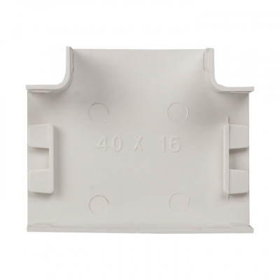 Фотография Угол T-образный (40х16) (4 шт) белый EKF-Plast, артикул tchw-40-16x4