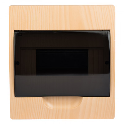 Фотография Щит распределительный навесной ЩРН-П- 8 светлое дерево IP41 EKF PROxima, артикул pb40-n-8-light