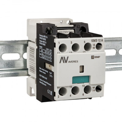 Фотография Контактор КМЭ 12А 1NO 230В АС EKF AVERES, артикул ctr-s-12-10-230-av