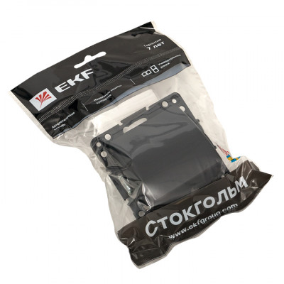 Фотография Стокгольм Механизм Кабельного вывода черный EKF PROxima, артикул EZV-CE-10