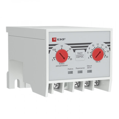 Фотография Реле защиты двигателя MPR 20А EKF PROxima, артикул mpr-20