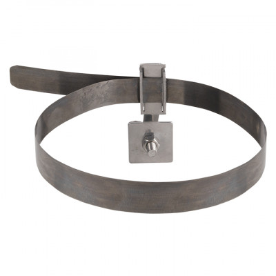 Фотография Держатель для труб универсальный D=(0-160) мм CZ, полоса нерж. сталь EKF PROxima, артикул lp-d3001-cz