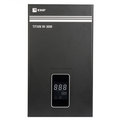 Фотография Стабилизатор напряжения настенный TITAN W-3000 EKF PROxima, артикул stab-w-3000