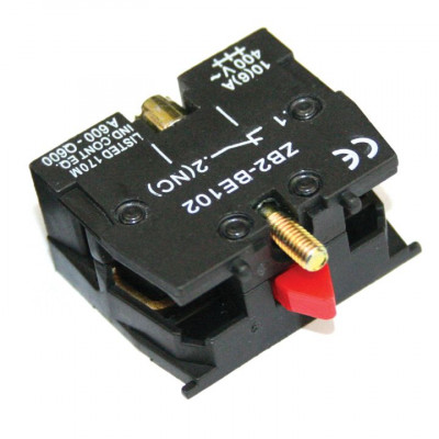 Фотография Контакт дополнительный XB-2 NC красный EKF PROxima, артикул pbn-xb-2-nc