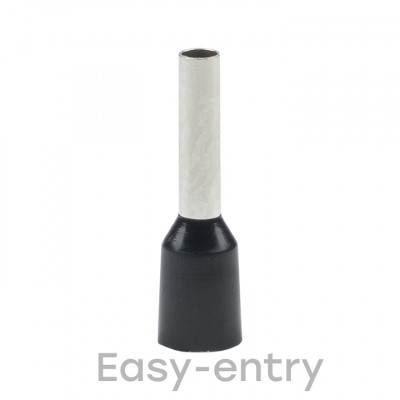 Фотография Наконечник штыревой втулочный изолированный  НШвИ 1,5-8 (50шт.) EKF PROxima, артикул nhvi-1.5-8