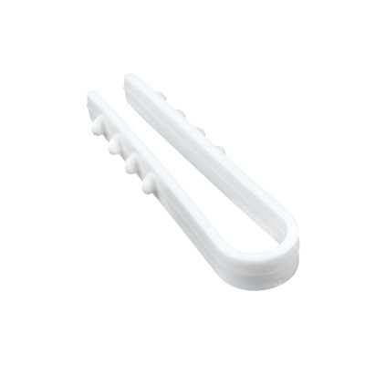 Фотография Дюбель-хомут для круглого кабеля  (5-10мм) белый (50шт.) EKF PROxima, артикул plc-ncs50-5x10w