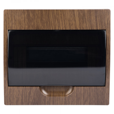 Фотография Щит распределительный навесной ЩРН-П-10 темное дерево IP41 EKF PROxima, артикул pb40-n-10-dark