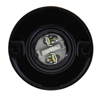 Фотография Патрон карболитовый наст. Е27 черн. наклонный EKF PROxima, артикул LHC-E27-wi-s