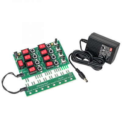 Фотография Плата отладочная для реле 24В 20 в/в с блоком питания EKF PROxima, артикул ILR-20-24D-test