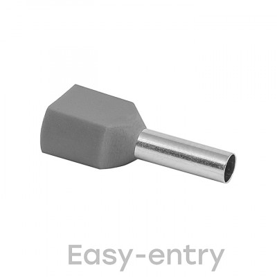 Фотография Наконечник штыревой втулочный изолированный НШвИ(2)  4-12 (50шт.) EKF PROxima, артикул nhvi2-4.0-12