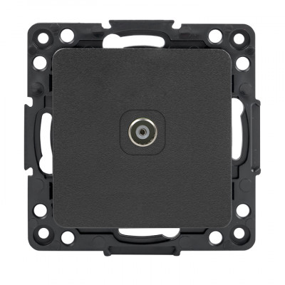 Фотография Стокгольм Механизм Розетки TV 1-местной 75Ом 5-862МГц черной EKF PROxima, артикул EZA00-027-10