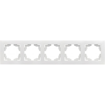 Фотография Валенсия рамка 5-местная белая EKF PROxima, артикул EWM-G-305-10