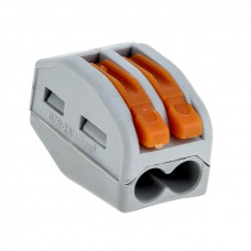 Строительно-монтажная клемма СМК 222-412 с рычагом 2 отверстия 0,08-2,5мм2 (2шт.) EKF PROxima